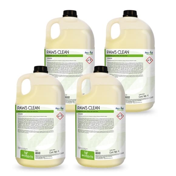CAJA - Paws Clean 1galón - Detergente para áreas de mascotas