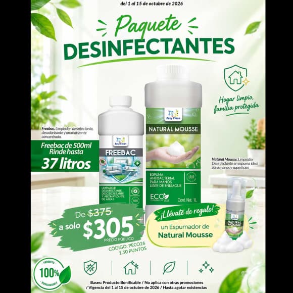 PAQUETE DESINFECTANTES